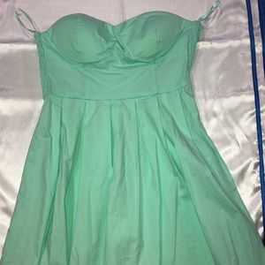 Mint green dress